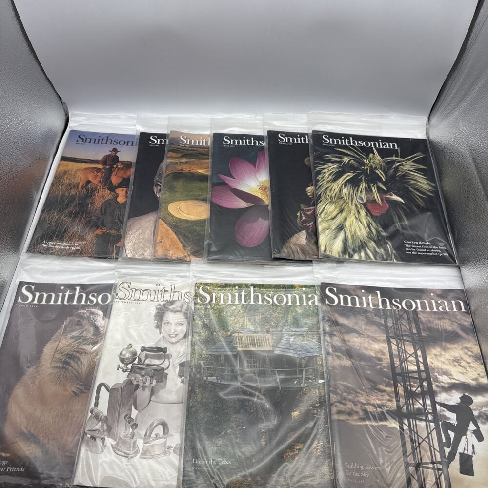 Vtg Smithsonian Magazines Lot of 11 Jan-Sept 1997 & 1 Mar 1998 Great Condition